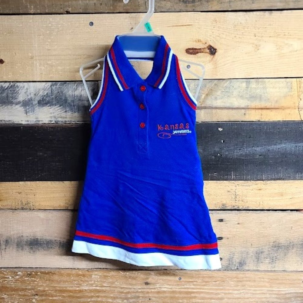 KU Kansas JAWHAWKS sundress 12 months new